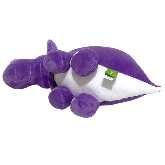 Vachichi Plush Triceratops 12" Purple Dinosaur Stuffed Animal Soft Eyes - Picture 5 of 5